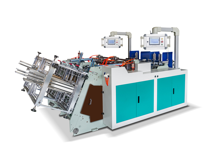 HS-HBJ-1400L fully servo independent dual station three-dimensional paper box forming machine